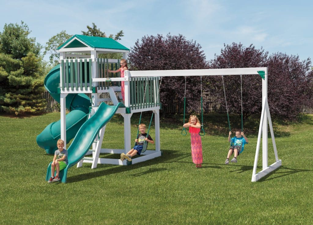 Backyard Swing Set Green