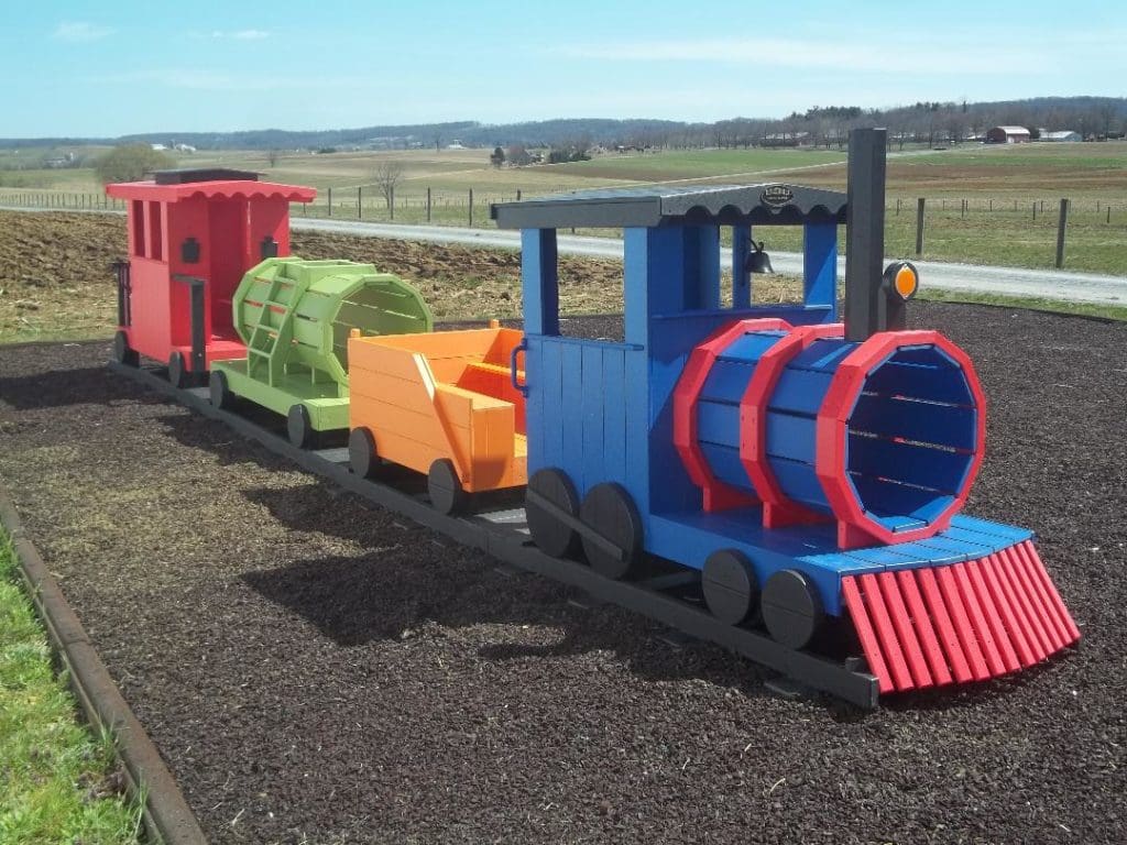 Poly Lumber 4 Piece Train playset